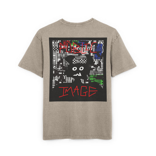 Distorted Acid Washed Heavy Oversize Tee