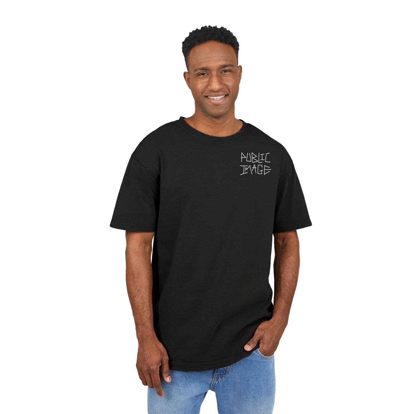 Distorted Acid Washed Heavy Oversize Tee